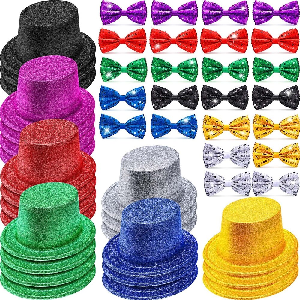 2443 48 Pcs Cosplay Party Costume Accessories 24 Party Hats for Adults